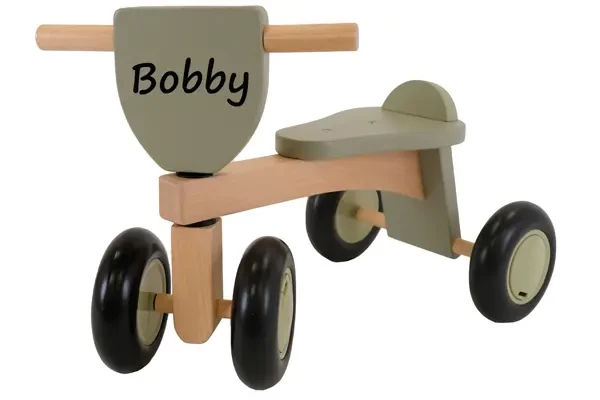 Optioneel: zwarte naamsticker