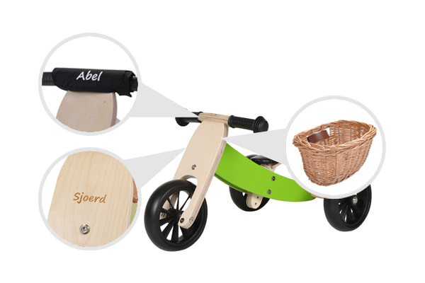 Accessoires zijn optioneel