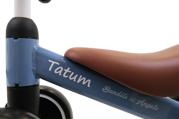 Witte naamsticker Little Starter Petrol Blue