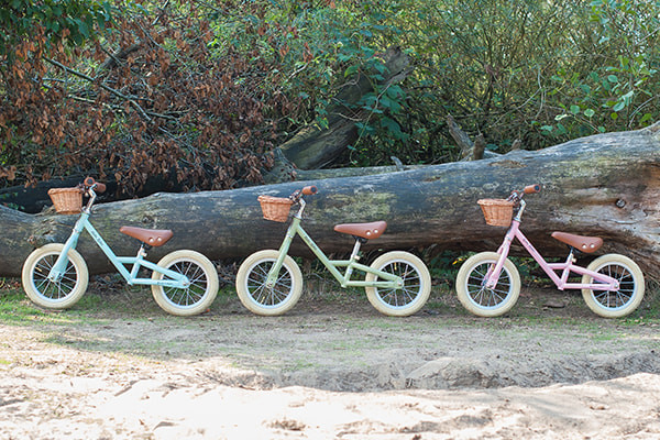 De Retro Riders inclusief mandje.