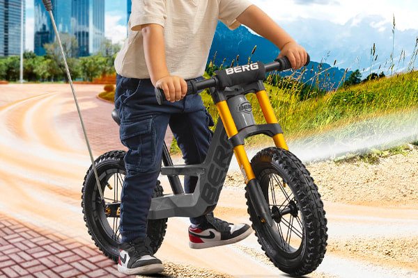 Met 12" cross luchtbanden