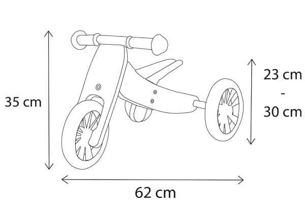 Occlusie Bloeden Afdeling Bandits & Angels Smart bike 4in1 classic | Loopfietsen.nl