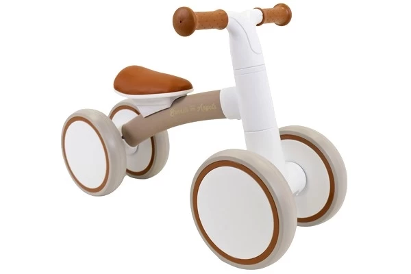 De loopfiets zonder mandje voorop