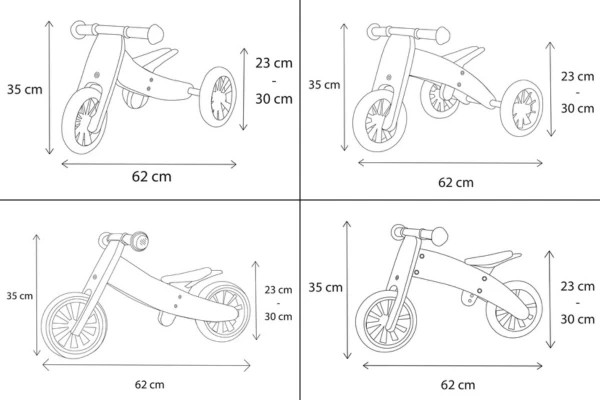 De standen en afmetingen