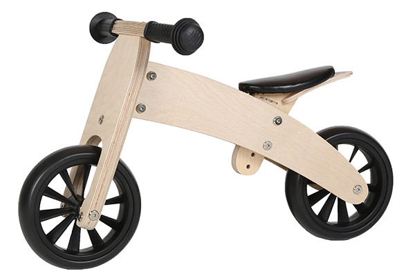 Als tweewieler met hoog frame.