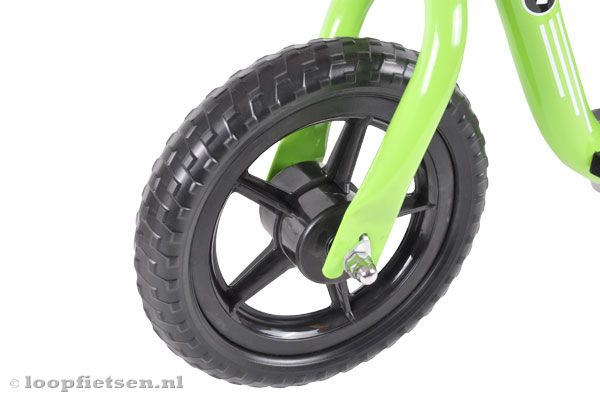 Met PU lekvrije banden.