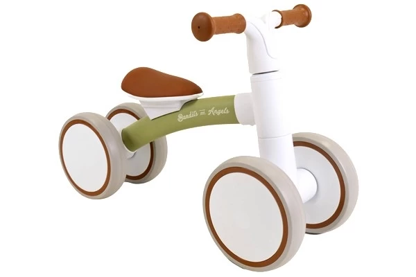 De loopfiets zonder mandje voorop