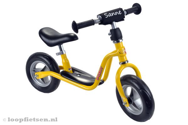 Maak je cadeau / loopfiets nog leuker.