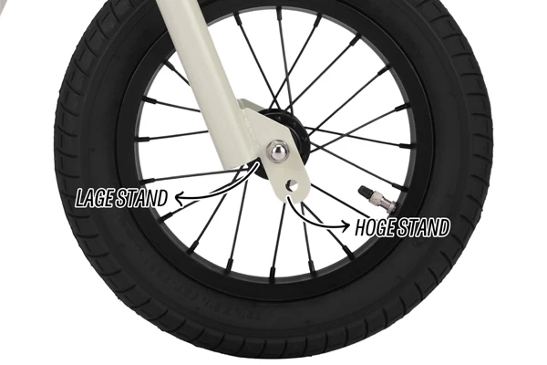 Ook het frame is verstelbaar