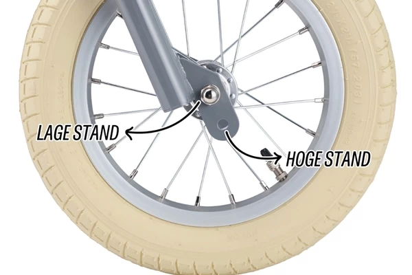 Ook het frame is verstelbaar