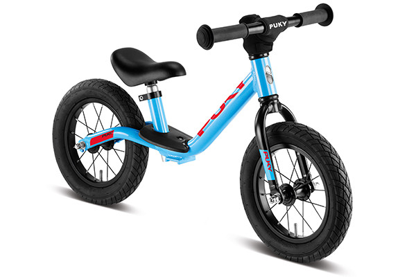 Puky blauwe loopfiets.