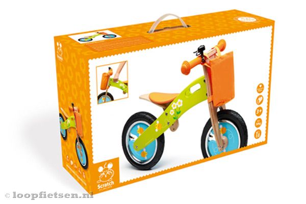 Green flower loopfiets in luxe verpakking.