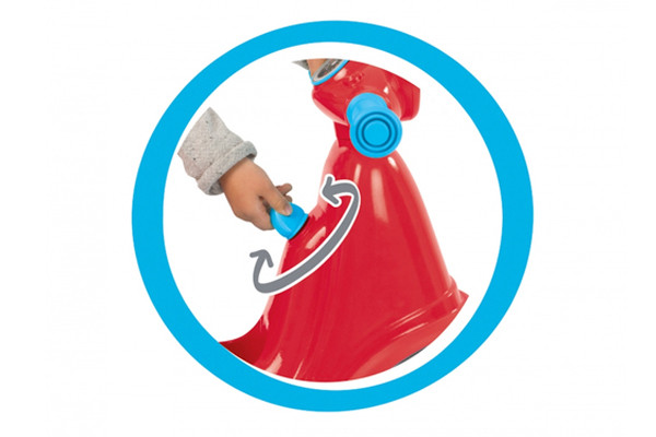 De scooter is net echt met een mechanische sleutel. 