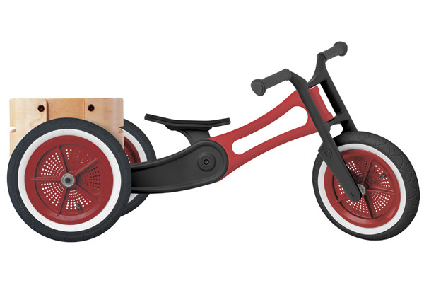 Optioneel: cargo bin voor achterop de loopfiets.