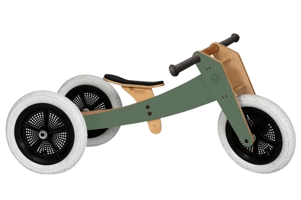 Wishbone Pine green 3in1 loopfiets