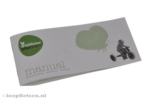 Wishbonebike handleiding in het Nederlands.