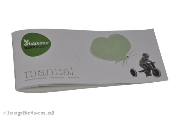 Wishbonebike handleiding in het Nederlands.