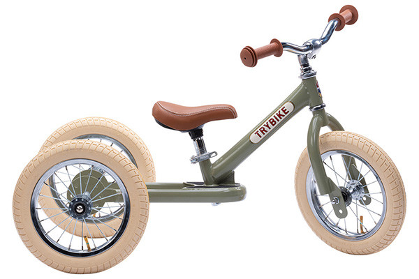 Grappig distillatie Zonder Trybike Steel Vintage groen 2-in-1 | Loopfietsen.nl